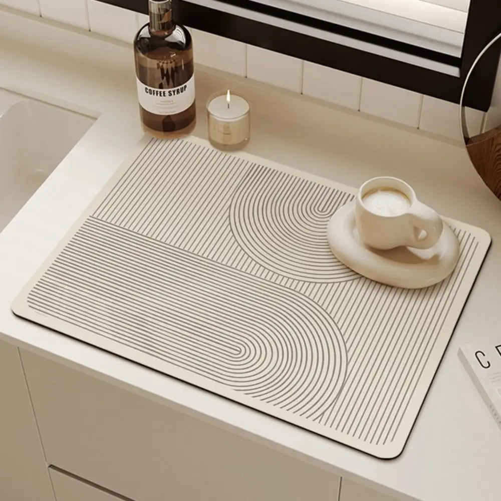 Kjøkkenmatte i Diatomitt med Antiskli Design 0