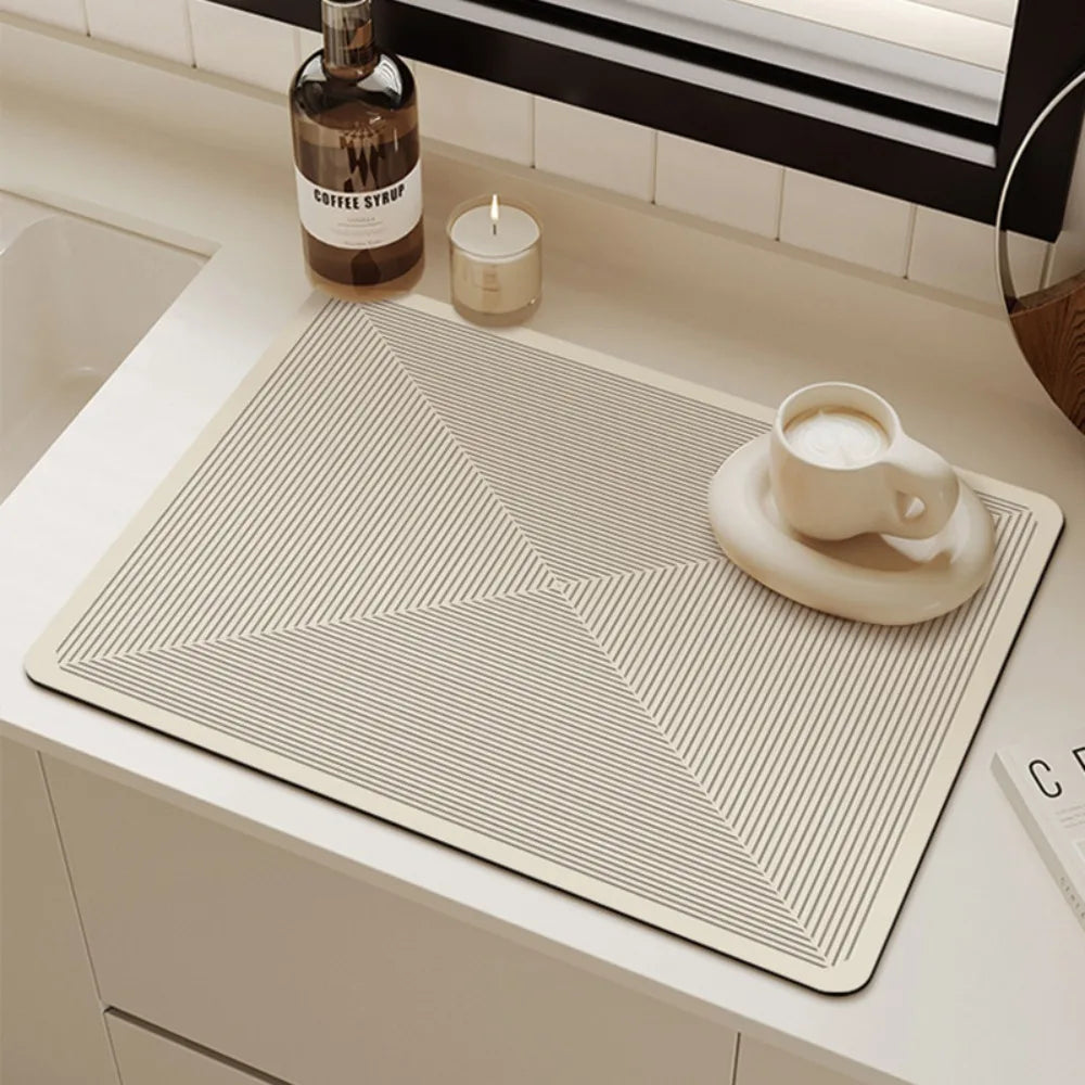 Kjøkkenmatte i Diatomitt med Antiskli Design 2