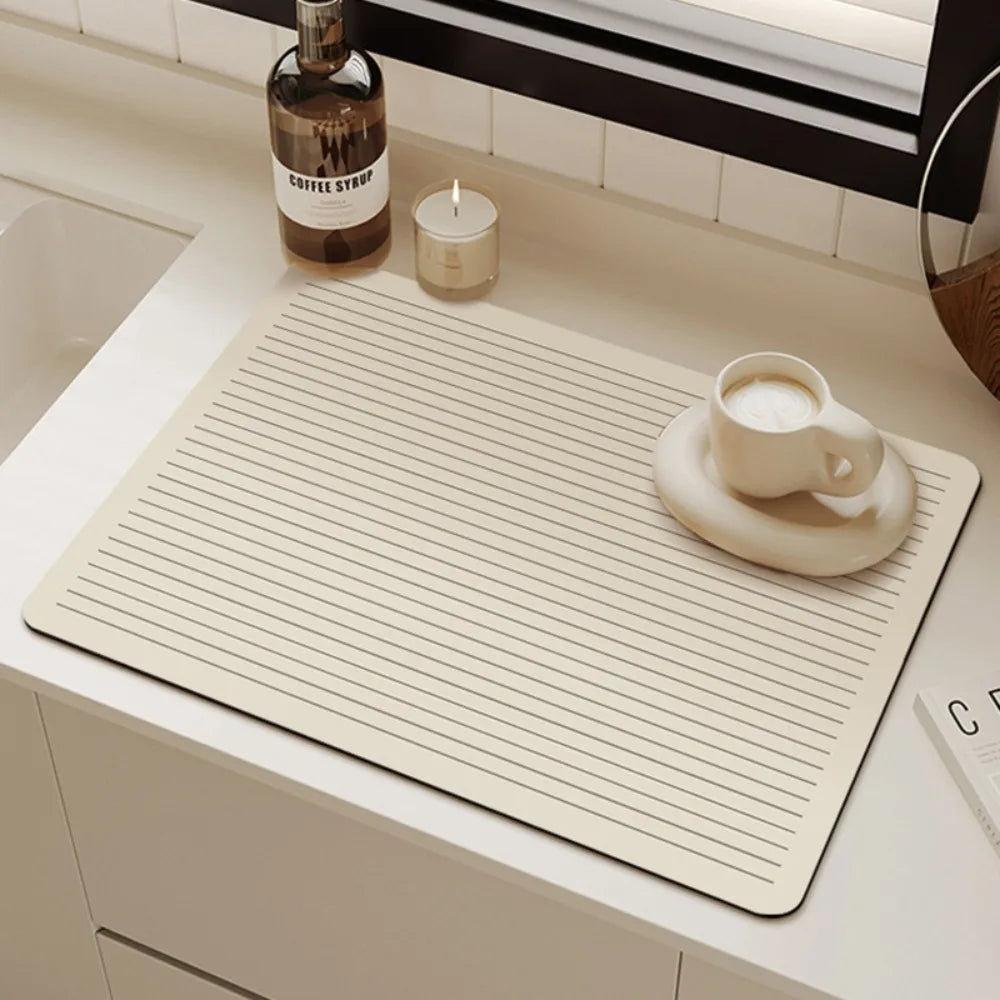 Kjøkkenmatte i Diatomitt med Antiskli Design 3
