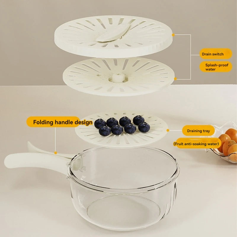 Kjøkkenredskap for Vask og Oppbevaring - Multifunksjonelt Design med Snap-On Lokk 6