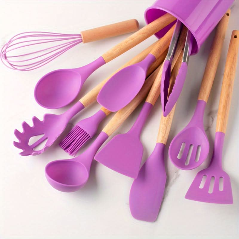 Kjøkkenredskapssett 12 Deler Silikon Designet for Moderne Matlaging 9