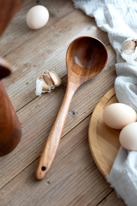 Kjøkkensett i Teaktre med Naturlig Design 4