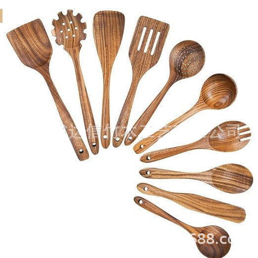 Kjøkkensett i Teaktre med Naturlig Design 9