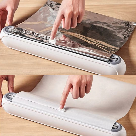 Kjøkkenutstyr Magnetisk Dispenser for Plastfolie Med Presisjonskutter 7