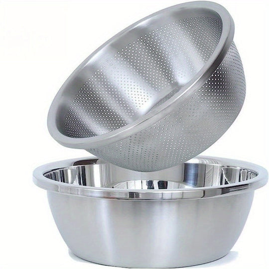 Kjøkkenutstyr Sett med Dørslag og Miksebolle 0