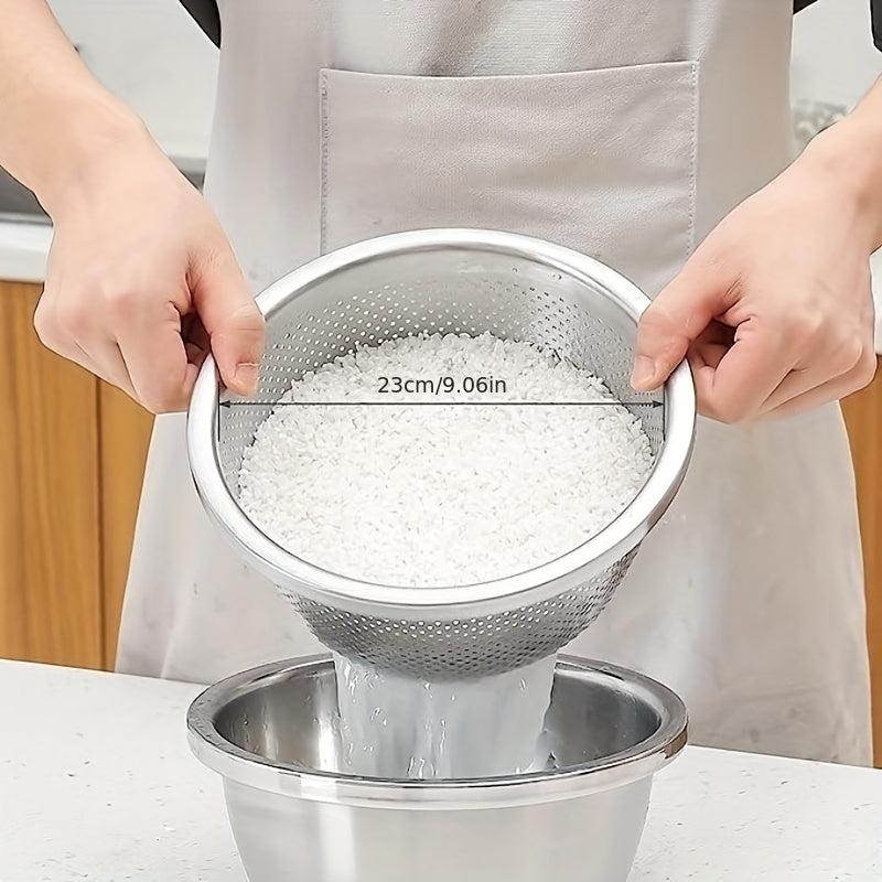 Kjøkkenutstyr Sett med Dørslag og Miksebolle 3