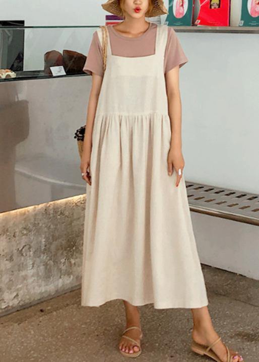 Kjoler Dame Spaghetti Stropp Cinched Sommerkjole 1