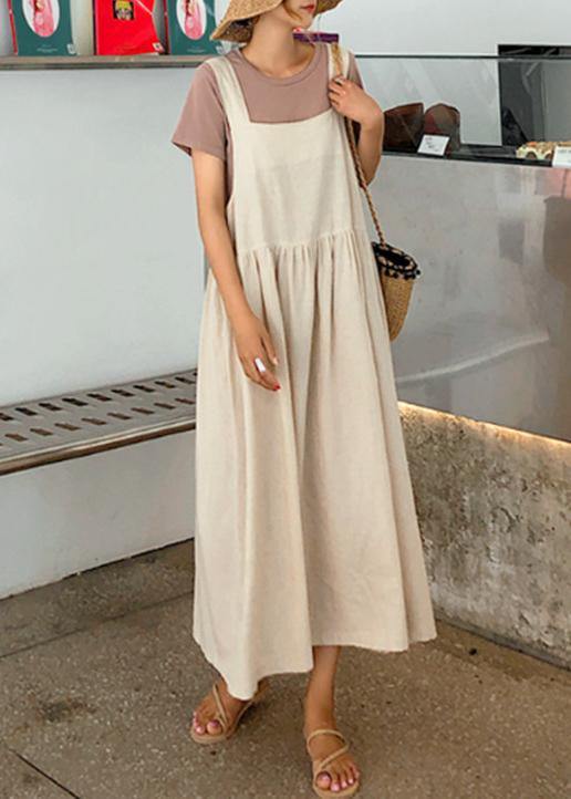 Kjoler Dame Spaghetti Stropp Cinched Sommerkjole 3