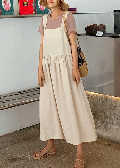 Kjoler Dame Spaghetti Stropp Cinched Sommerkjole 4