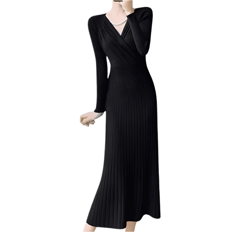 Kjoler Dame Strikket Design Polyester Komfortabel 0