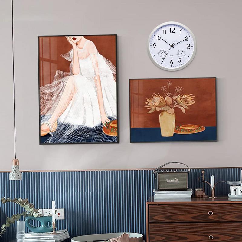 Klassisk Utendørs Veggklokke med Vanntett Design 1