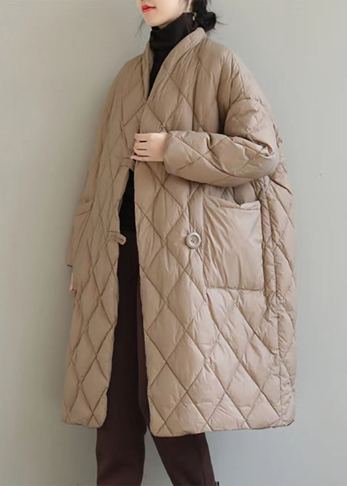 Klassisk Vinterjakke med Stativkrage og Store Lommer 2