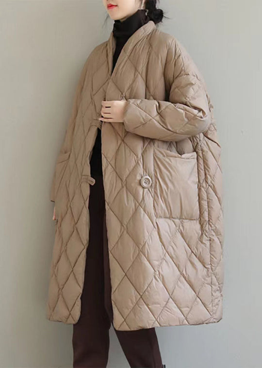 Klassisk Vinterjakke med Stativkrage og Store Lommer 2