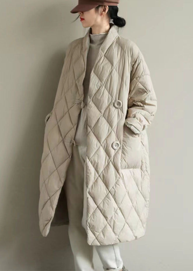 Klassisk Vinterjakke med Stativkrage og Store Lommer 3