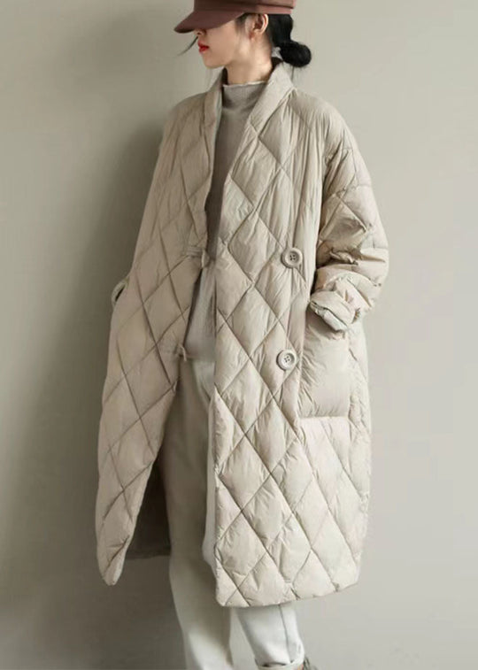 Klassisk Vinterjakke med Stativkrage og Store Lommer 3