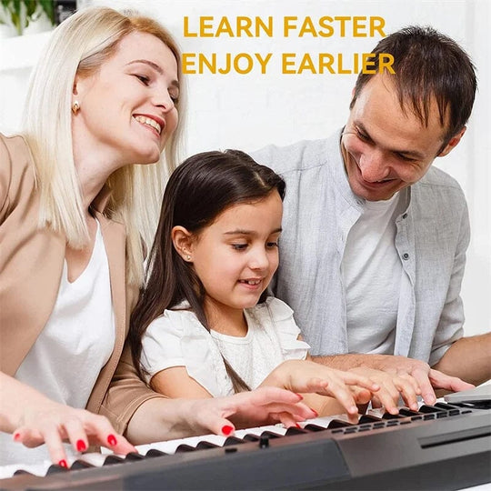 Klaviaturnoter for Piano Avtakbare Etiketter Fargerik Design 1