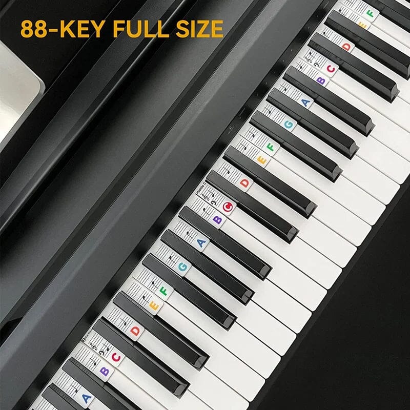Klaviaturnoter for Piano Avtakbare Etiketter Fargerik Design 2