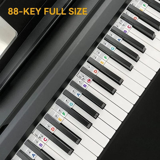 Klaviaturnoter for Piano Avtakbare Etiketter Fargerik Design 2