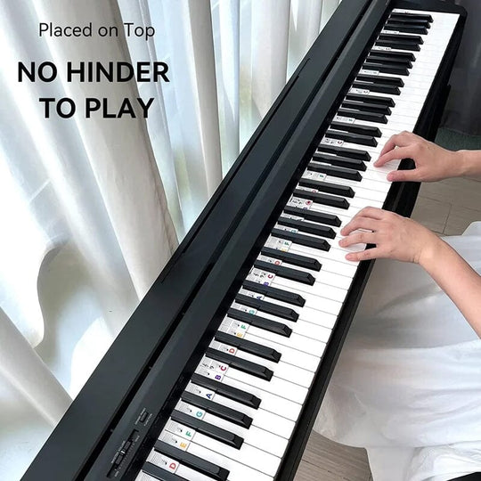 Klaviaturnoter for Piano Avtakbare Etiketter Fargerik Design 5