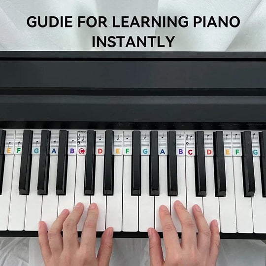 Klaviaturnoter for Piano Avtakbare Etiketter Fargerik Design 6