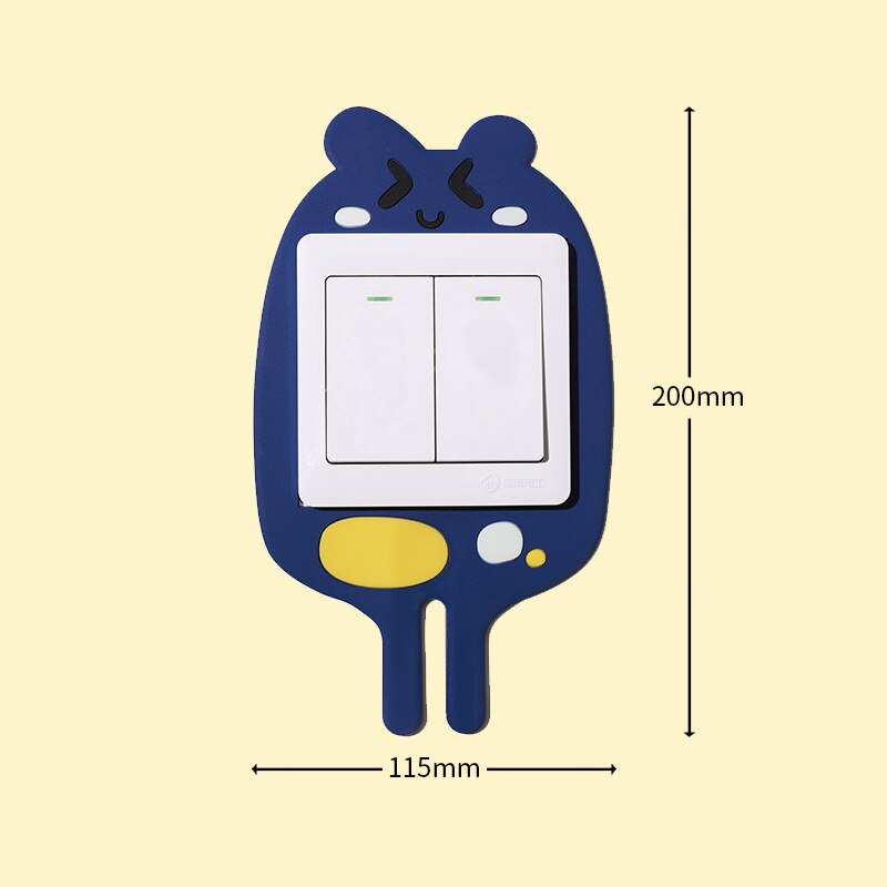 Klistremerke med 3D Lysende Tegneserie Design 0