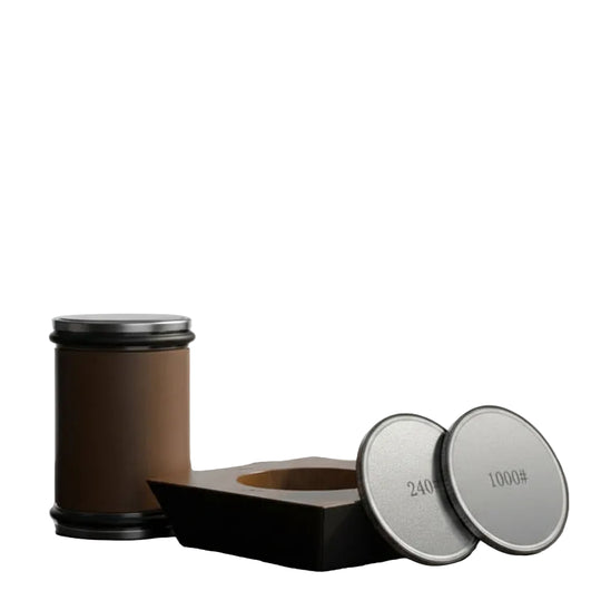 Knivslipersett Rullende Diamantsliper på Treplattform 0