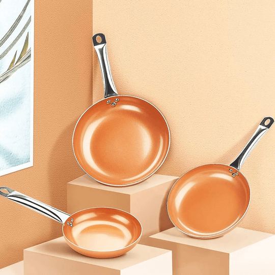 Kobberpanne Profesjonell med Non-Stick Belegg 1