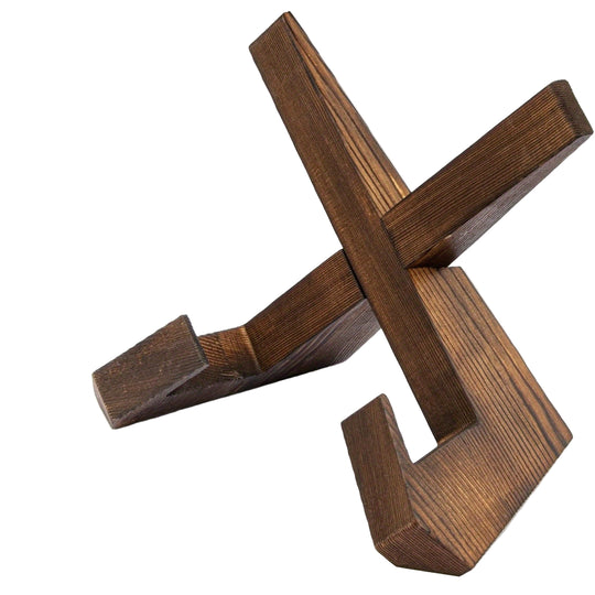 Kokebokstativ i Tre – Justerbar Rustikk Oppskriftsbokholder for Kjøkken 0