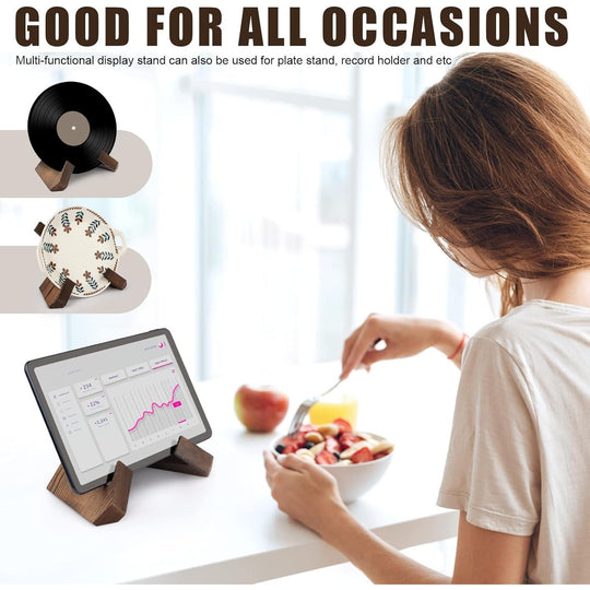 Kokebokstativ i Tre – Justerbar Rustikk Oppskriftsbokholder for Kjøkken 7