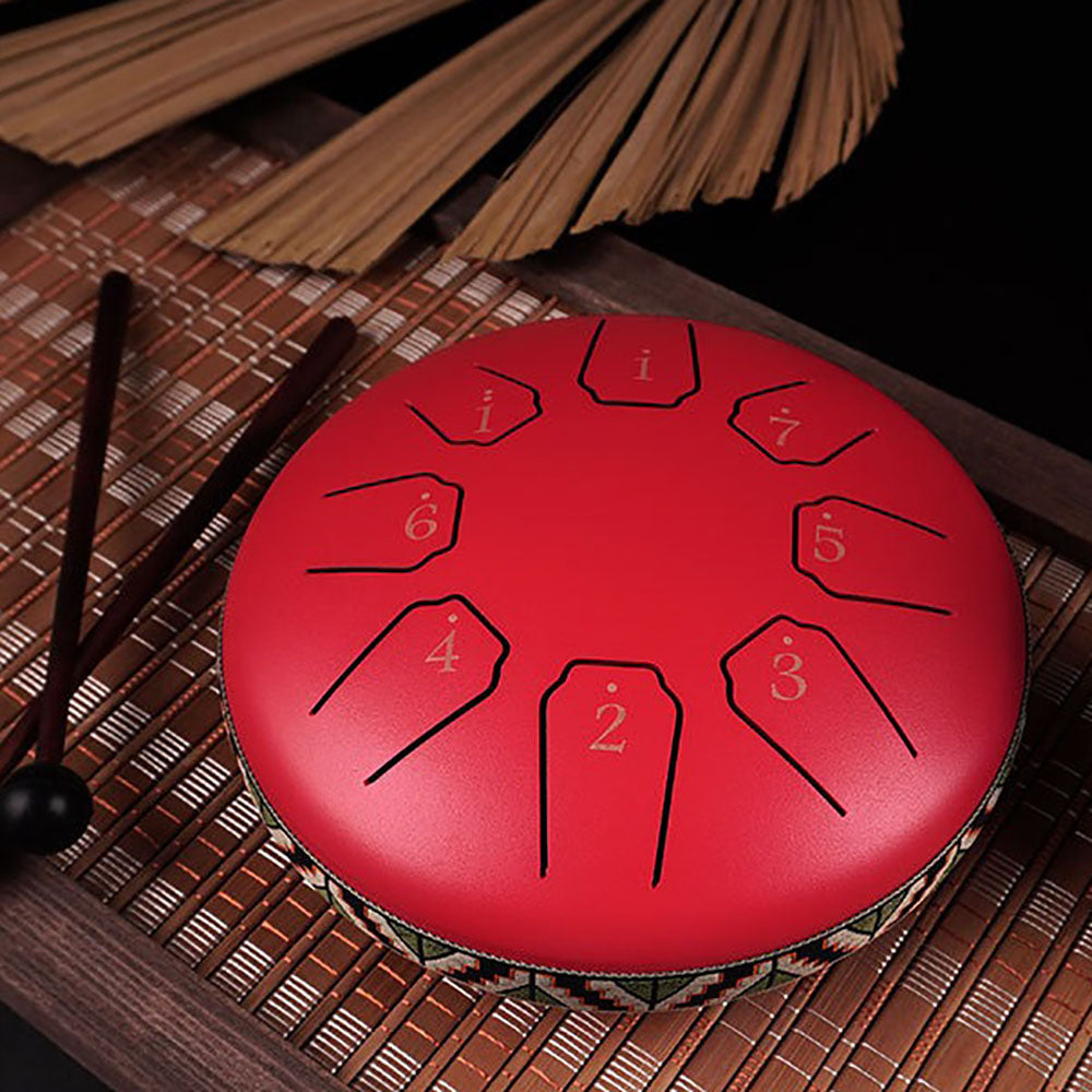 Kompakt 8-stemmers Tongue Drum for Meditasjon 11