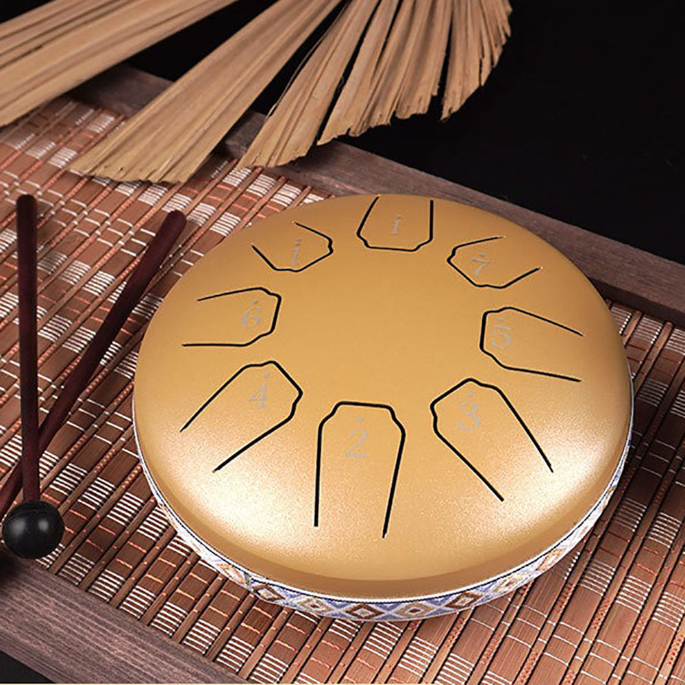 Kompakt 8-stemmers Tongue Drum for Meditasjon 16