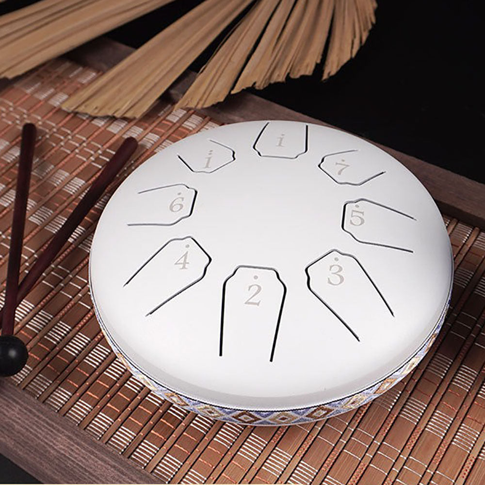 Kompakt 8-stemmers Tongue Drum for Meditasjon 17