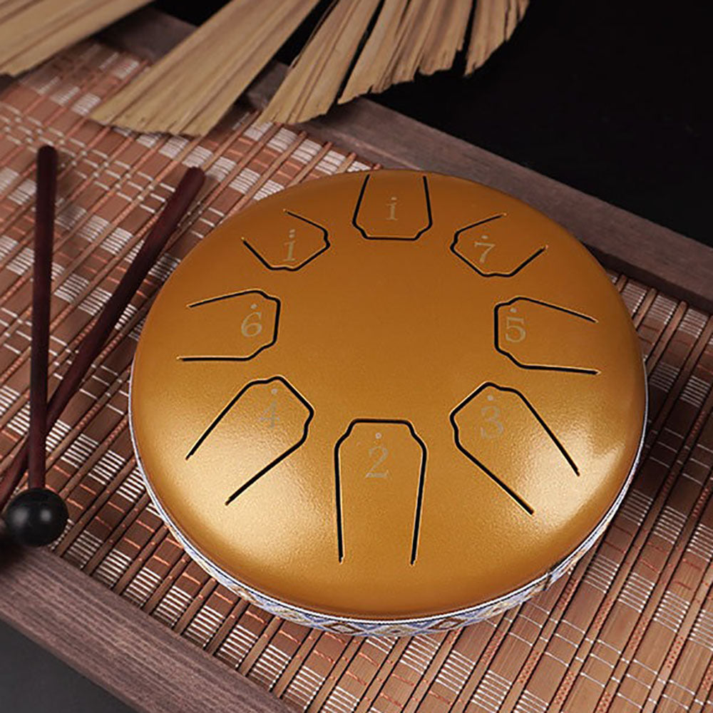 Kompakt 8-stemmers Tongue Drum for Meditasjon 9