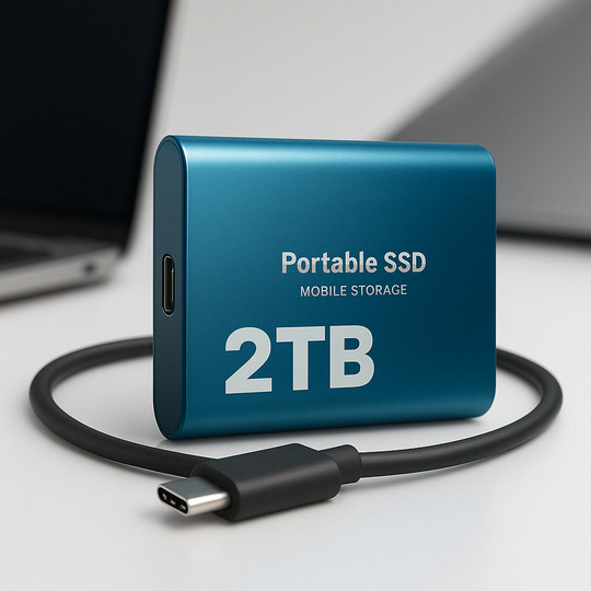 Kompakt SSD-harddisk med høy hastighet, USB-C, 1050 MB/s 1