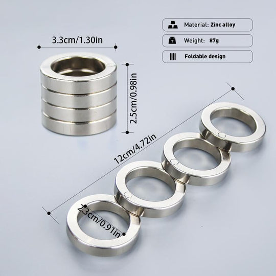 Kompakt Sammenleggbar Finger Ring for Avslapning 3