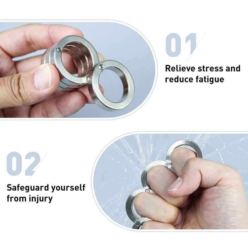 Kompakt Sammenleggbar Finger Ring for Avslapning 6