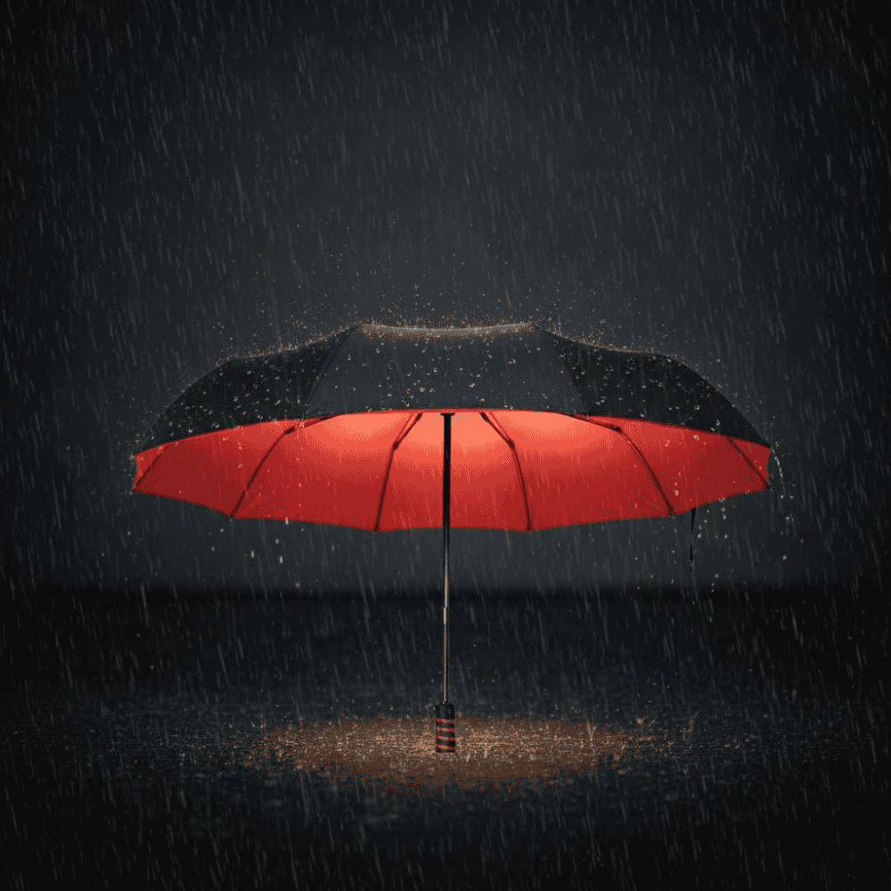 Kompakt Stormparaply for Menn og Kvinner Med Ergonomisk Håndtak 0