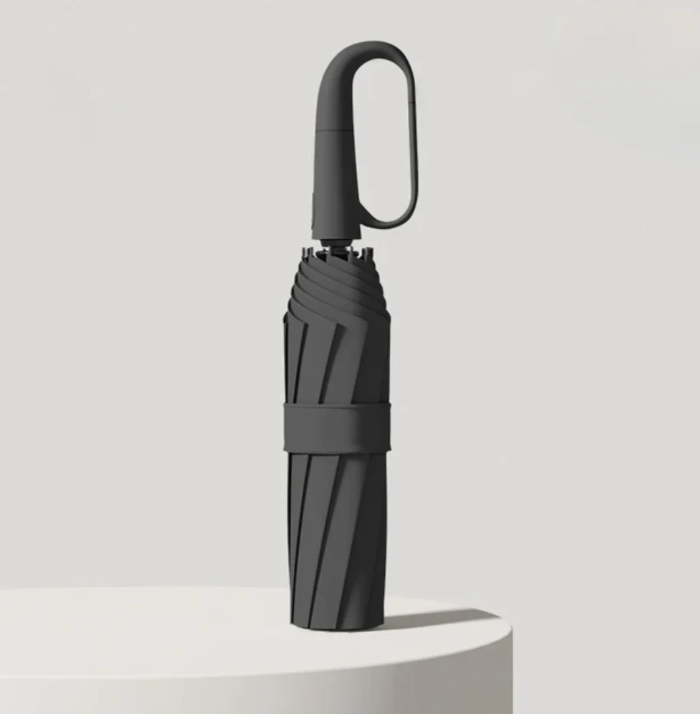 Kompakt Stormsikker Paraply med Reflekterende Kant 2