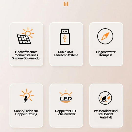 Kraftbank med Lommelykt og Solcellepanel for Utendørsbruk 8