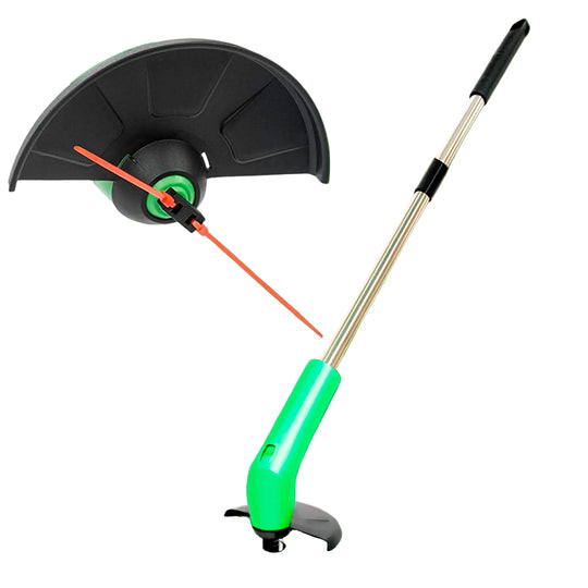 Kraftig Elektrisk Gresstrimmer for Hjemmet med Justerbart Skaft og Diverse Kniver 0