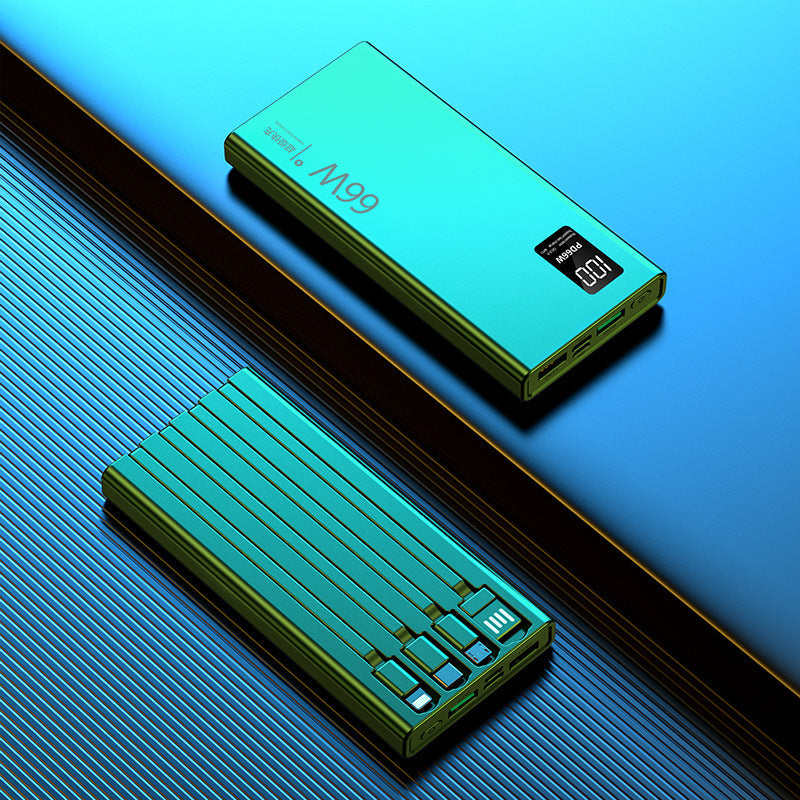 Kraftig Powerbank med LED-skjerm og Flere USB-porter 0