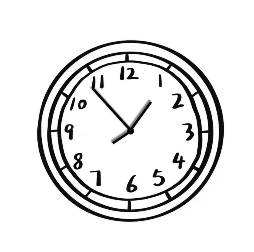 Kreativ Veggklokke med Tegneserie Design 4