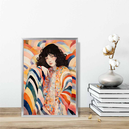 Kunstnerisk Dametrykk Fargerikt Abstrakt Design 6