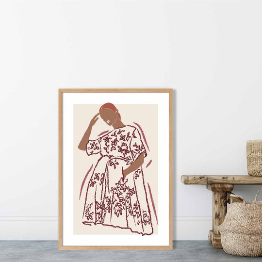 Kunstplakat Moderne Minimalistisk Skisse for Veggkunst 1