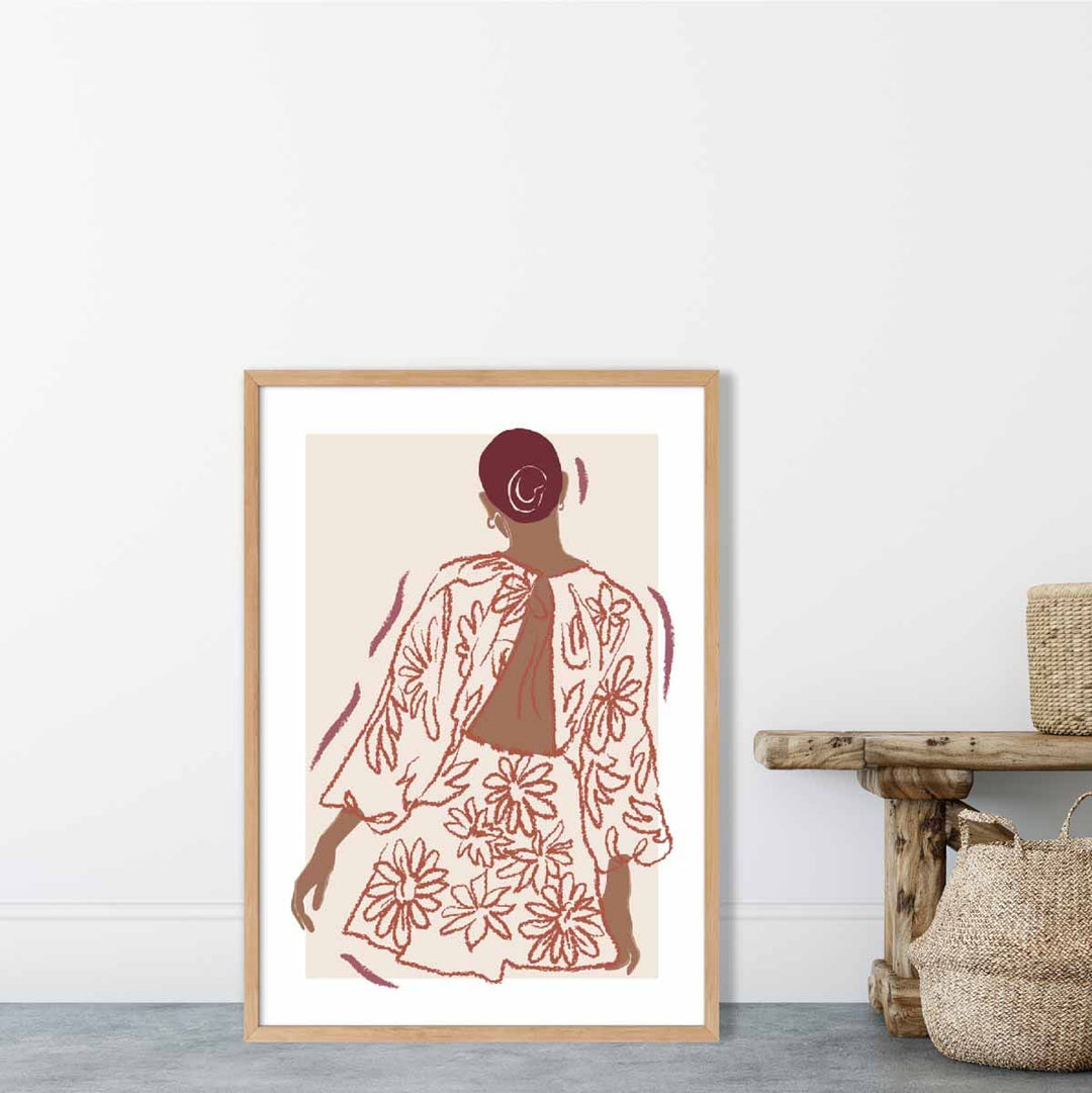 Kunstplakat for kvinner i moderne stil 1