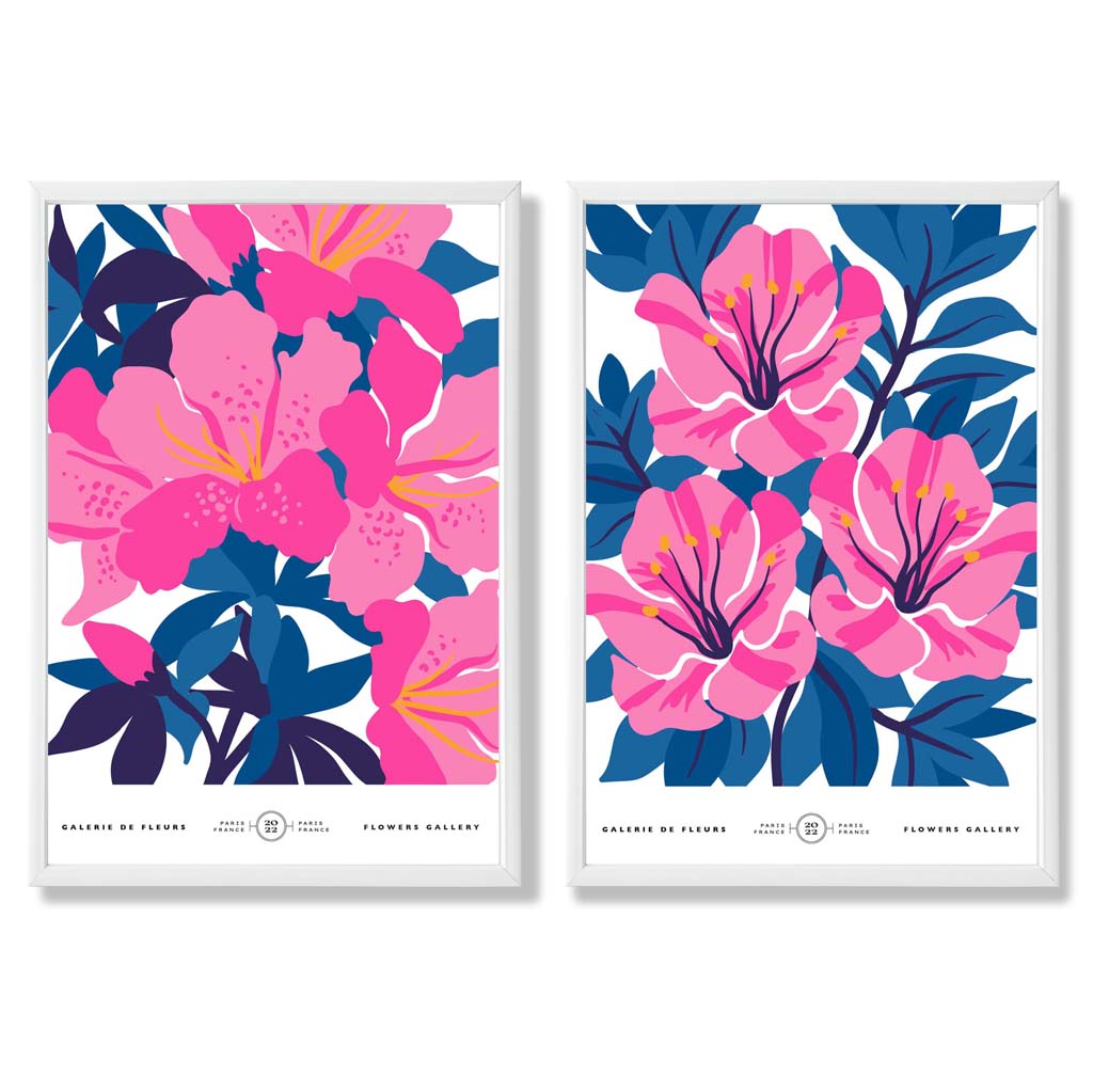 Kunsttrykk Sett med 2 Blomsterdesign for Vår 3