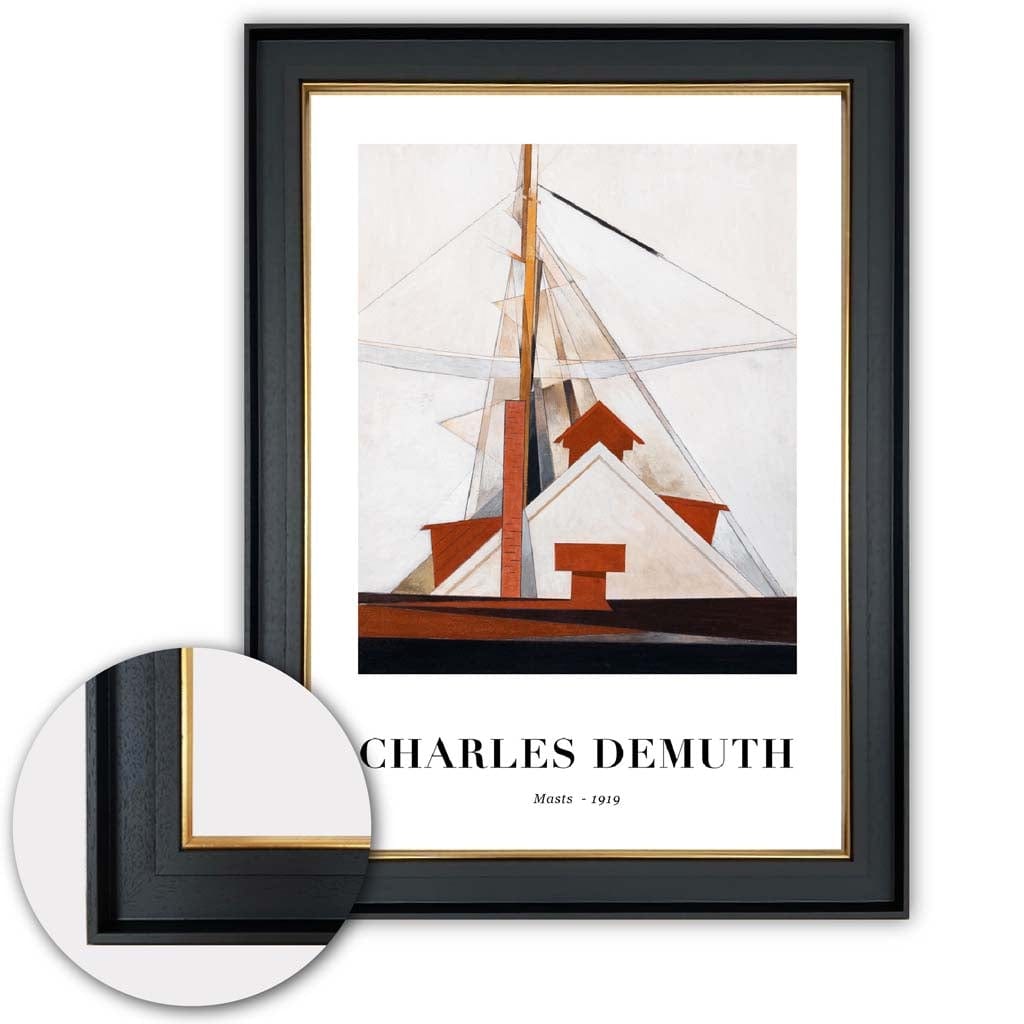 Kunsttrykk av Charles Demuth - Masts 1919 3