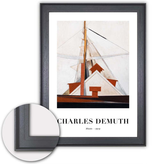 Kunsttrykk av Charles Demuth - Masts 1919 4