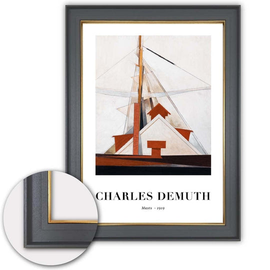Kunsttrykk av Charles Demuth - Masts 1919 6