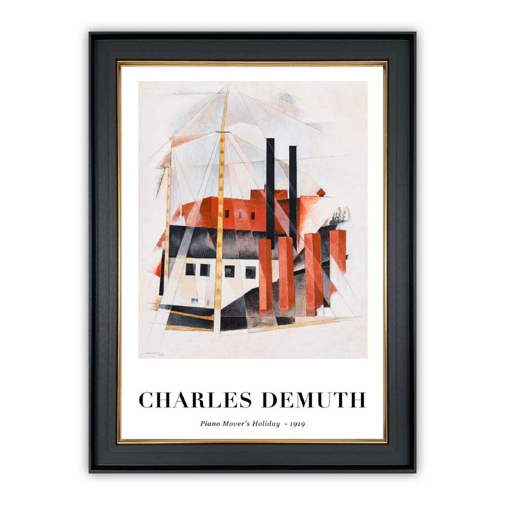 Kunsttrykk av Charles Demuth - Piano Holder Ferie Digitalt Omdannet Kunstverk 0